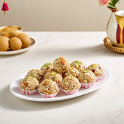 Kaju Badam Strawberry Laddu (400 g) - Sri Ganga Vilas traditional sweets & snacks